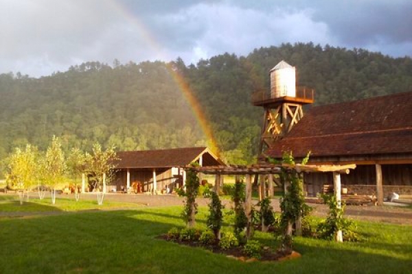Rainbow at Pure Water Farm near Knoxville