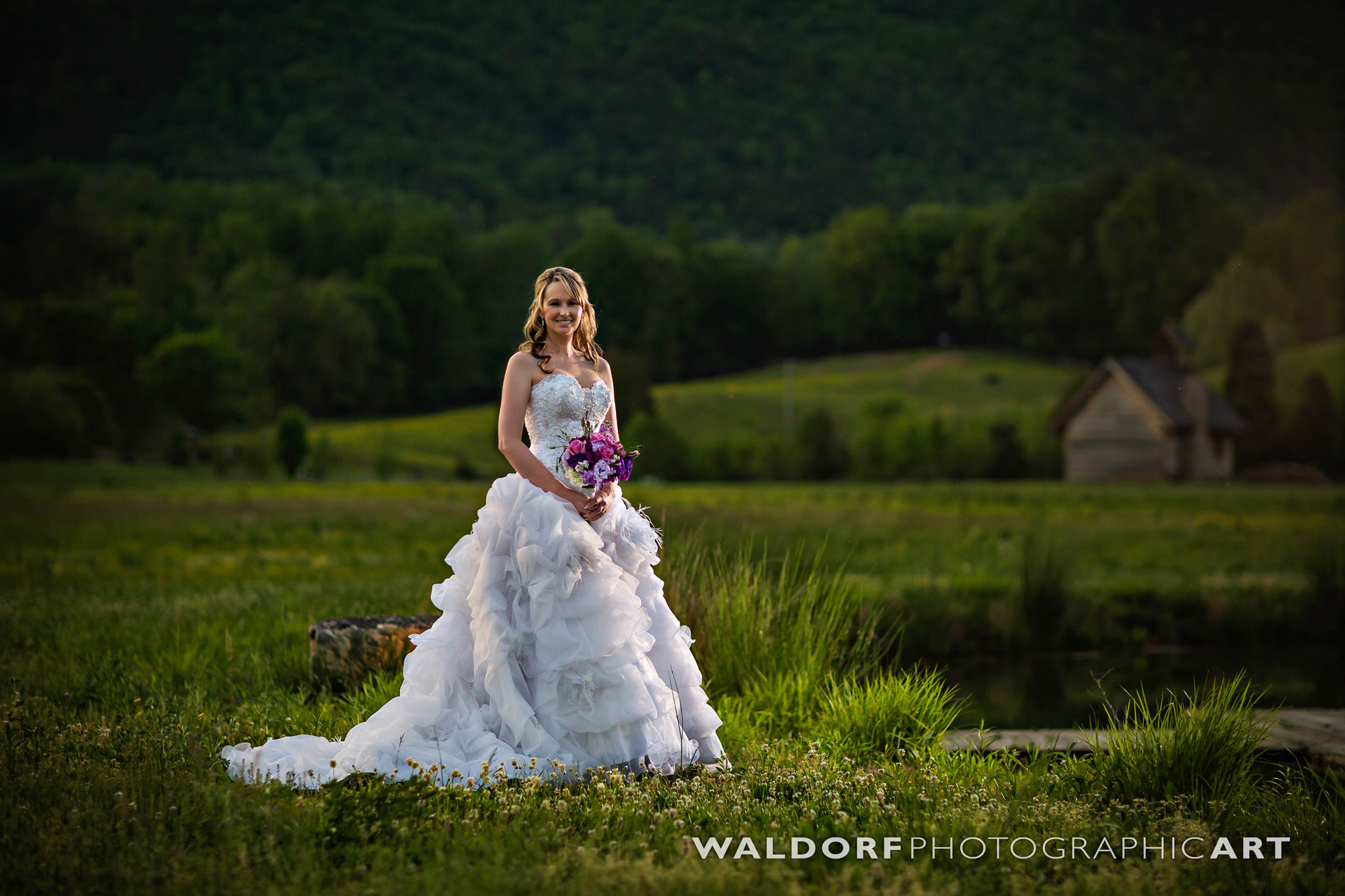 Bridal photo shoot outside the tennessee wedding venue close up